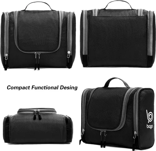 Miniatura 8 de Bolsa de Aseo de Viaje Bago Bolsa de Aseo Impermeable Colgante Bolsa de Aseo Grande para Baño y Viaje Organizador de Bolsa de Artículos de Tocador