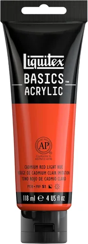 Miniatura 169 de Liquitex BASICS Pintura Acrílica, Botella de 400ml (13.5 oz), Blanco Titanio Titanio Blanco