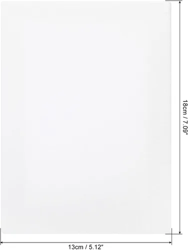 Miniatura 2 de PATIKIL Paneles de lienzos de pintura para pintura, paquete de 3 paneles rectangulares de madera de 5 x 7 pulgadas, paneles de arte en blanco