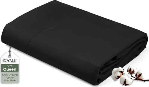 Miniatura 105 de Royale Linens Sábana encimera de tamaño individual XL 100% Algodón Orgánico – Super suave – Sábanas superiores de percal – Sábana encimera