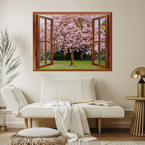 Miniatura 4 de Wall26 - Adhesivo de pared extraíble de 36 x 48 pulgadas Flor de cerezo - 02