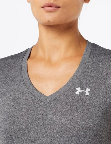Miniatura 6 de Under Armour, Tech - Camiseta de manga corta y cuello en V para mujer, unicolor