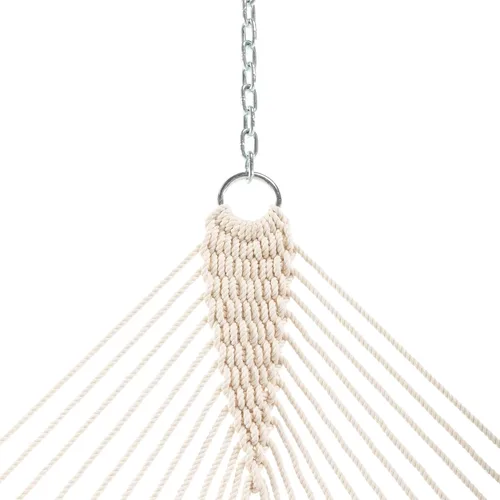 Miniatura 4 de Original Pawleys Island Hamaca grande de cuerda DuraCord de avena – 13 pies x 55 pulgadas, 2 personas, capacidad de 450 libras, barra esparcidora