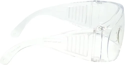 Miniatura 2 de Calabria 1003 Gafas de seguridad grandes que se ajustan sobre anteojos graduados Fitover para hombres y mujeres, envolventes, tintadas, Transparente