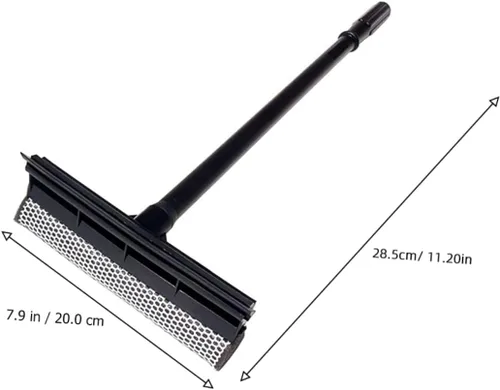 Miniatura 6 de ULTECHNOVO Limpiaparabrisas de vidrio de doble cara, herramienta de limpieza de ventana de mango largo, limpiador de vidrio desmontable