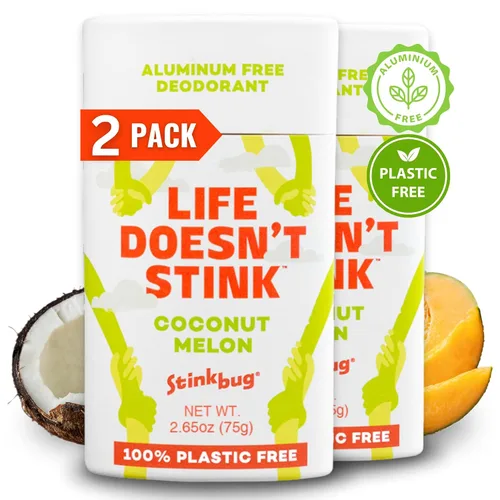 Miniatura 29 de Stinkbug Naturals - Desodorante orgánico sin aluminio con salvia ámbar, aceite de coco y carbón activado, sin parabenos, desodorante para piel