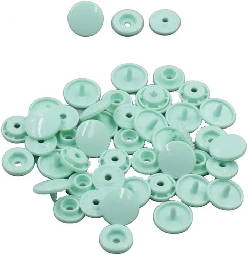 Miniatura 17 de Botón a presión de plástico rosa brillante tamaño 20 100Sets coser en sujetadores de plástico para ropa brillante T5 redondo -B47 Rosa brillante-b47