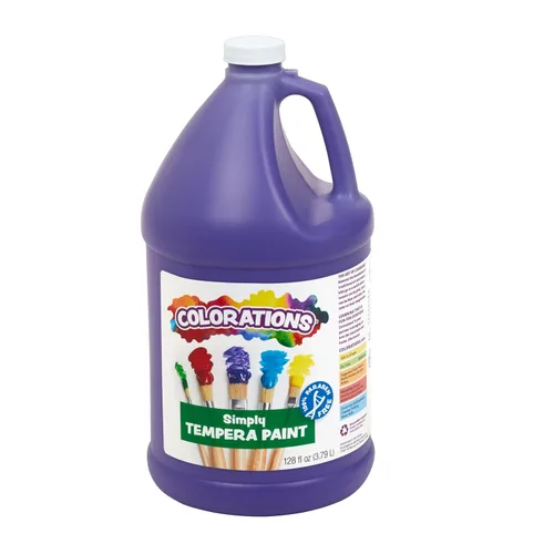 Miniatura 12 de Colorations Pintura de témpera simple sin parabenos para niños, juego de 11 galones, pintura vibrante para póster y aula, fabricada en Estados