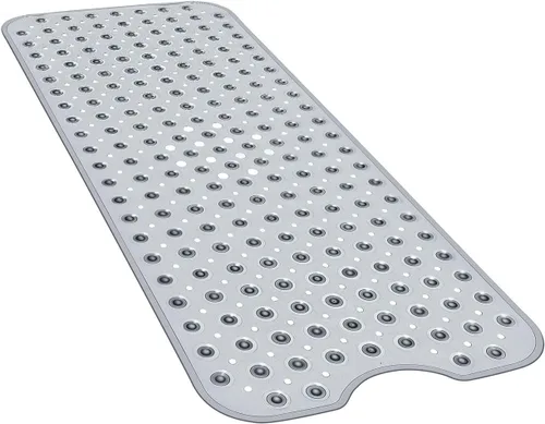 Miniatura 11 de YINENN Tapete de ducha para bañera de 40 x 16 pulgadas, antideslizante y extragrande, tapete para bañera con ventosas, lavable a máquina
