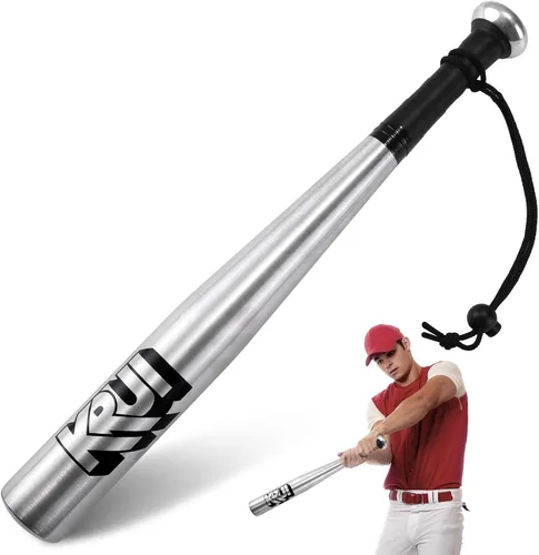 Miniatura 8 de KRUI - Bate de béisbol de aluminio, bate de autodefensa de 45,7 cm, bate ligero para el comprobador de neumáticos, pesca, para mantener en el hogar