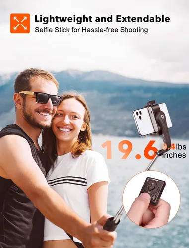 Miniatura 5 de hohem iSteady Q - Estabilizador de cardán para smartphone, trípode para selfie stick de 1 eje con seguimiento facial, rotación de 360°, trípode