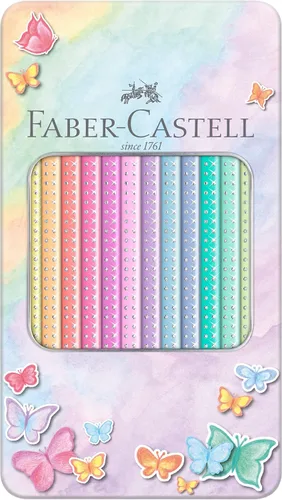 Miniatura 3 de Faber-Castell Lápices de color Sparkle Pastel, paquete de 12 en estuche de metal