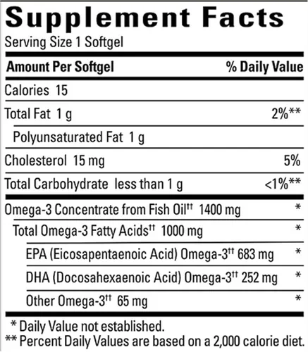 Miniatura 2 de Nature Made 1400 mg Ultra Aceite de Pescado Omega-3 softgels (130 ct.)