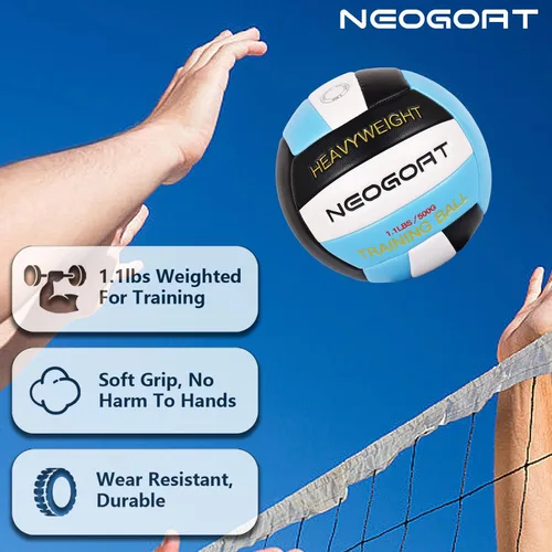 Miniatura 6 de 1.1LBS Weighted Heavy Volleyball For Setters Serve Trainer Setter Weighted Volleyball Training Equipment Size 5 Soft PU Leather, Durable for