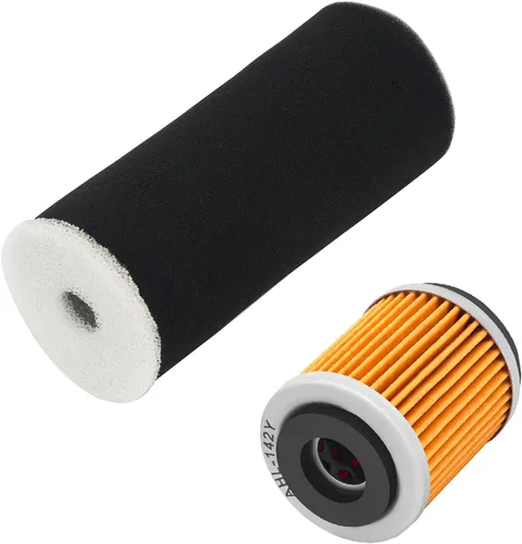 AHL Filtro de Aire con filtro de aceite para Yamaha Wolverine 350 YFM350FX 4x4 1995-2005/Warrior 350 YFM350X 1987-2004 1UY-14451-00-00 1UY134400100