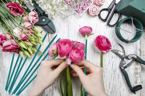 Miniatura 3 de HAINANSTRY - Estacas de madera para plantas de jardín, palos de bambú verde, estacas resistentes de soporte para plantas florales de madera