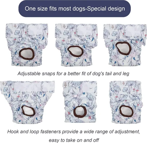 Miniatura 4 de CuteBone D36L - Pañales para perras, paquete de 3 unidades, tamaño L, D36L