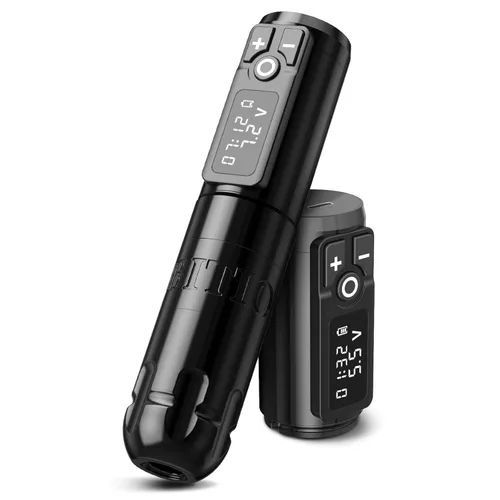 Miniatura 8 de Ambition Soldier - Bolígrafo rotativo de batería para tatuajes con cartucho, máquina de tatuaje con motor sin núcleo de 2400 mAh, fuente