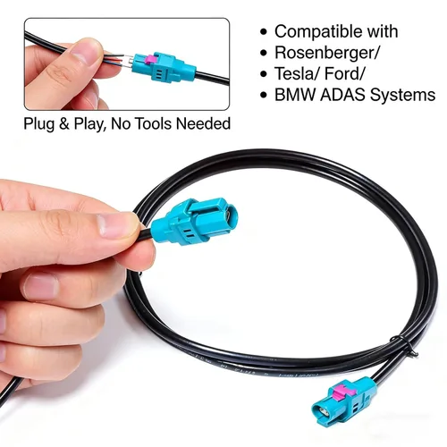 Miniatura 3 de H-MTD - Cable Ethernet doble hembra 10Gigabit E6K10A-1CAZ5-Z, 10 Gbps de grado industrial de doble extremo con carcasa, compatible con cable