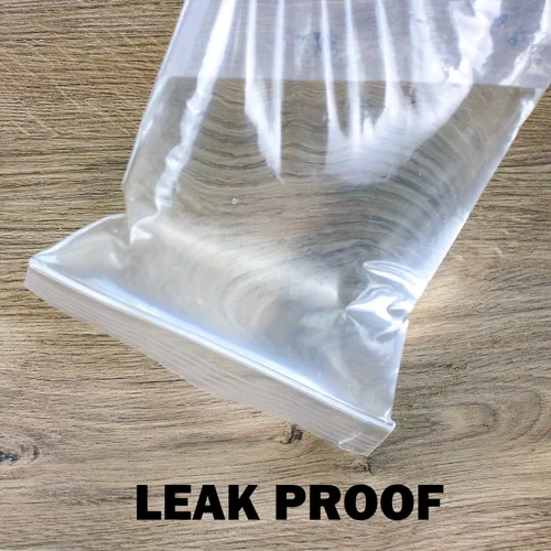 Miniatura 5 de Bolsas de plástico de polietileno transparentes con cierre de cremallera resellable de 6" x 9" (1000 bolsas) de 2 mil