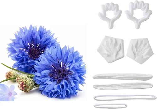 Juego de moldes profesionales para fondant de flores, herramientas de decoración de pasteles de silicona reutilizables para hornear y manualidades