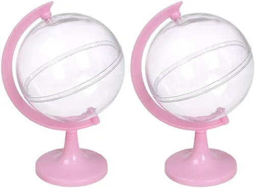 Miniatura 5 de 12 mini contenedores de caramelos de globo, cajas de plástico transparente para dulces, organizador de almacenamiento de dulces, estuche de dulces