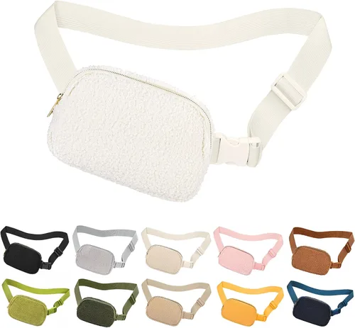 Miniatura 73 de Riñonera cruzada para mujeres y hombres, bolsa para cinturón para senderismo con correa ajustable, riñonera para correr, entrenamiento, deportes