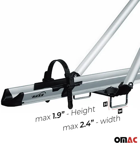 Miniatura 6 de OMAC Portabicicletas Portaequipajes para Nissan Rogue Sport 2017-2022 Plata 3 Piezas plateado