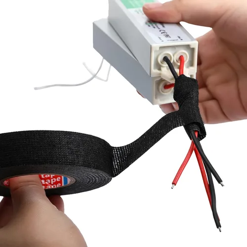 Miniatura 6 de Outus Cinta de tela adhesiva Tesa para arnés de alambre, cinta de telar de alambre para automóvil, cinta de tela impermeable al calor