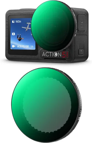 Miniatura 15 de K&F Concept Filtro de difusión negro a presión 1/4 para DJI Osmo Action 5 Pro, filtros de efecto cinematográfico de niebla creativa para DJI Osmo