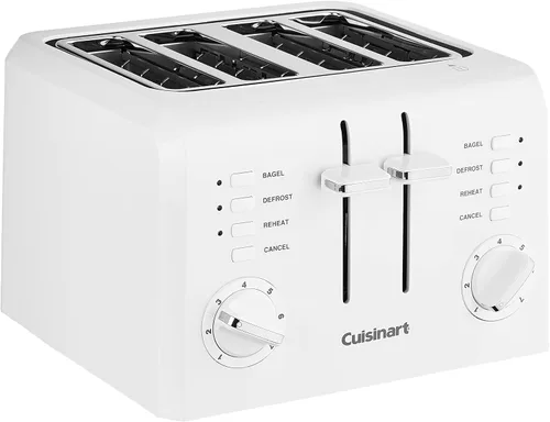 Miniatura 10 de Cuisinart Tostadora compacta de plástico de 4 rebanadas, color negro, CPT-142BKP1