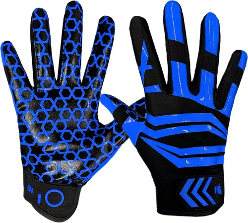 Miniatura 12 de FINGER TEN Guantes receptores de fútbol para hombre, ultra pegajosos y antideslizantes para un apoyo y protección superiores, agarre elegante