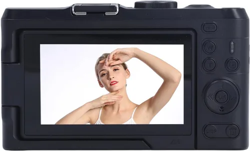 Miniatura 2 de Zopsc Cámara digital 4K de Vlog de 48 MP, enfoque automático de 48 MP, cámaras de zoom digital 18X para Vedio, pantalla abatible de 3 pulgadas