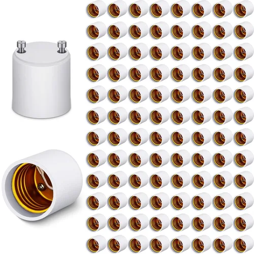 Landhoow Paquete de 6 adaptadores Gu24 a E26 E27 para bombillas LED, resistentes al calor hasta 392 grados Fahrenheit, resistentes al fuego,