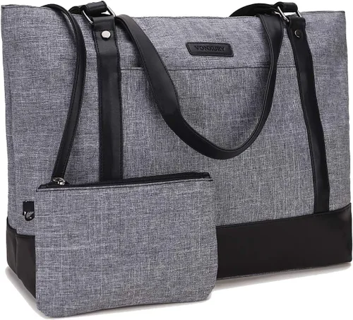 Miniatura 9 de VONXURY - Bolsa de mano para laptop para mujer, bolsa de hombro para computadora de 15.6 pulgadas, bolsa de trabajo para profesores, bolsa de viaje