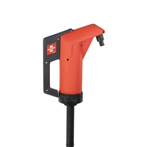 Miniatura 13 de Fill-Rite FR152 bomba de mano de pistón con manguera y boquilla, color rojo