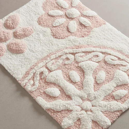 Miniatura 13 de Madison Park Casablanca 100% Cotton Tufted Bathroom Rugs Luxurious Plush Medallion Floral Pattern Bath Mat Absorbent, Quick Dry, Spa Design Shower
