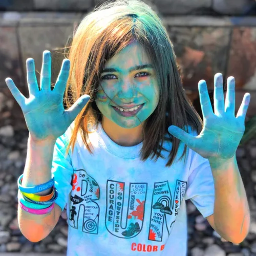 Miniatura 8 de Color Blaze Color Run Powder – 5 libras de cada color – Rosa, azul, verde, amarillo – Polvo de color no tóxico, lavable – Paquete de 4 bolsas – 20