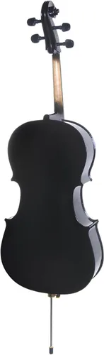 Miniatura 2 de Cecilio Kit de violonchelo de tamaño completo 4/4 para principiantes, violonchelo acústico con parte superior de abeto, kit de violonchelo con/arco