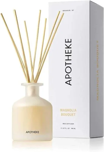 Miniatura 12 de Apoteke Difusor de Aroma Esencial con Varillas de Ratán de Lujo para el Hogar, Menta Silvestre y Hiedra - 6.7 Fl Oz de Aceite Esencial