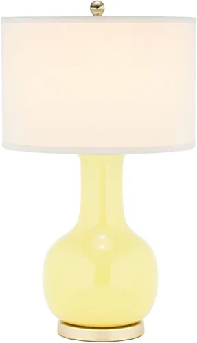 Miniatura 5 de SAFAVIEH Lighting Collection Paris - Lámpara de mesa moderna de cerámica verde de 28 pulgadas para dormitorio, sala de estar, oficina en casa