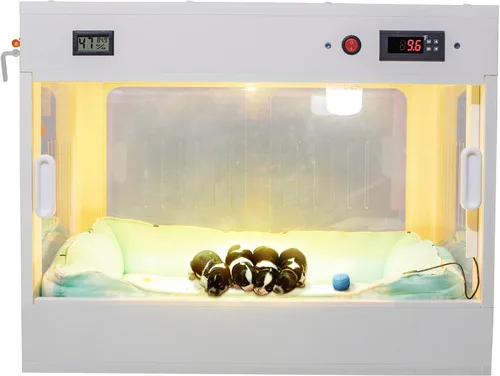 Miniatura 7 de Incubadora inteligente para cachorros recién nacidos, familia grande, caja para mascotas, calentador de laboratorio, jaula para perros