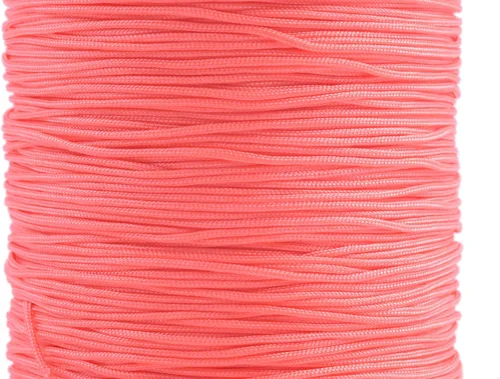 Miniatura 105 de KONMAY 1 rollo de cuerda de nailon para hacer pulseras de 150 yardas, trenzado de nailon Shamballa Macramé/cordón de cuentas de 0.4mm, cordón