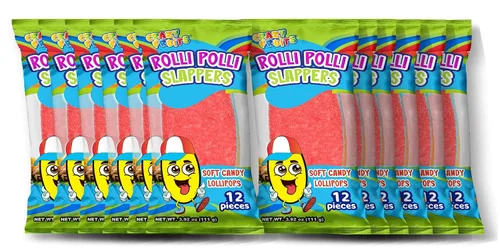 Miniatura 3 de Crazy Fruits Rolli Polli Slappers 12 bolsas de 12