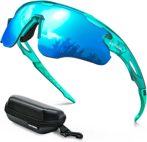 Miniatura 14 de VICTGOAL Gafas de ciclismo para hombres y mujeres con lentes polarizadas, protección UV, gafas de sol de ciclismo TR90 marco para gafas de bicicleta