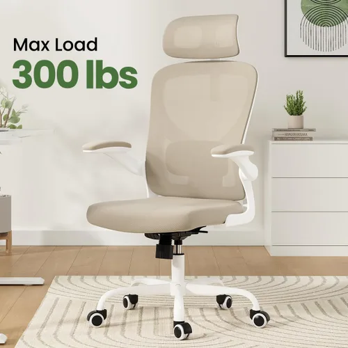 Miniatura 7 de Soohow Silla de oficina ergonómica, silla de escritorio de malla de oficina con reposabrazos de soporte lumbar ajustables, cómoda silla