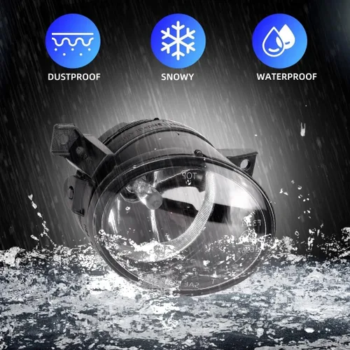 Miniatura 7 de Faros antiniebla para Volkswagen GTI/Volkswagen Jetta 2006 2007 2008 2009 2010, repuesto premium (VW GTI/Jetta), 1 par (lente transparente)