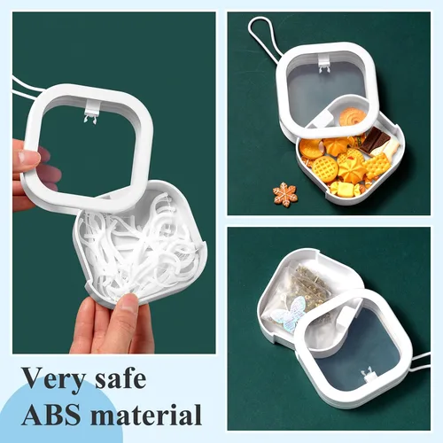 Miniatura 6 de Kathfly 6 piezas contenedor dispensador de gomas para el cabello organizador soporte para horquillas portátil para viajes soporte para hisopos