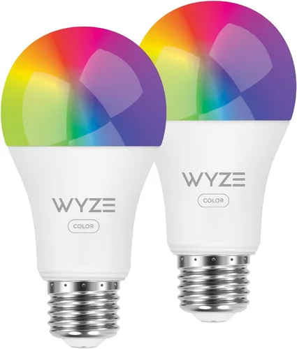 Wyze Lifestyle Color de la bombilla, bombilla inteligente Wi-Fi A19 de 1100 lúmenes, 16 millones de colores y blanco sintonizable, funciona con