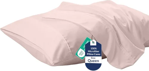 Miniatura 18 de Royale Linens Juego de 2 fundas de almohada Queen – Fundas de almohada de cama – 20 x 30 pulgadas – Fundas de almohada negras – 1800 microfibra